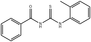 1-Benzoyl-3-(2-methylphenyl)thiourea 结构式