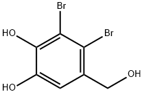 3,4-二溴-5-(羟甲基)苯-1,2-二醇 结构式