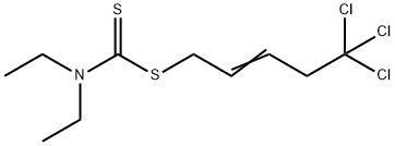 N,N-diethyl-1-[(Z)-5,5,5-trichloropent-2-enyl]sulfanyl-methanethioamid e 结构式