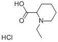 1-乙基哌啶-2-羧酸 盐酸盐 结构式