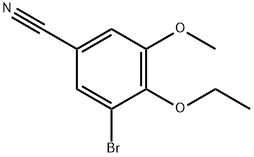3-溴-4-乙氧基-5-甲氧基苯甲腈 结构式