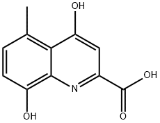 2-Quinolinecarboxylic acid, 4,8-dihydroxy-5-methyl- (9CI) 结构式