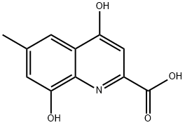 2-Quinolinecarboxylic acid, 4,8-dihydroxy-6-methyl- (9CI) 结构式