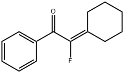 Ethanone, 2-cyclohexylidene-2-fluoro-1-phenyl- (9CI) 结构式