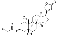 strophanthidin 3-bromoacetate 结构式