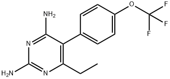 6-Ethyl-5-[4-(trifluoromethoxy)phenyl]-2,4-pyrimidinediamine 结构式