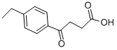 3-(4-乙基苯甲酰)丙酸 结构式