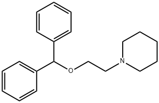 1-[2-(二苯基甲氧基)乙基]哌啶 结构式