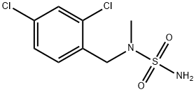 N-Methyl-N-(2,4-dichlorobenzyl)sulfamide 结构式