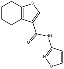 Benzo[b]thiophene-3-carboxamide, 4,5,6,7-tetrahydro-N-3-isoxazolyl- (9CI) 结构式
