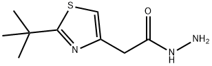 (2-叔丁基噻唑-4-基)乙酸肼 结构式