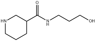 PIPERIDINE-3-CARBOXYLIC ACID (3-HYDROXY-PROPYL)-AMIDE 结构式