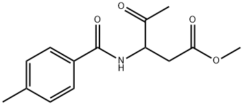 METHYL 3-[(4-METHYLBENZOYL)AMINO]-4-OXOPENTANOATE 结构式