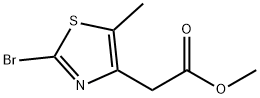 4-Thiazoleaceticacid,2-bromo-5-methyl-,methylester(9CI) 结构式