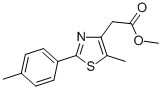 METHYL [5-METHYL-2-(4-METHYLPHENYL)-1,3-THIAZOL-4-YL]ACETATE 结构式