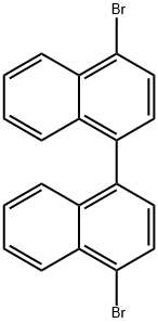 4,4-二溴-1,1-二萘 结构式