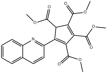 5-(2-Quinolyl)-2,4-cyclopentadiene-1,2,3,4-tetracarboxylic acid tetramethyl ester 结构式