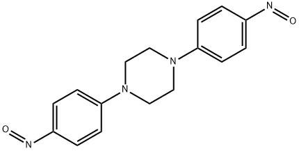 1,4-二(4-亚硝基苯基)哌嗪 结构式