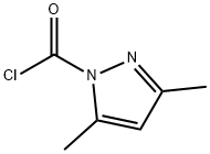 1H-Pyrazole-1-carbonyl chloride, 3,5-dimethyl- (9CI) 结构式