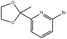 2-溴-6-乙酰基吡啶乙二醇保护 结构式