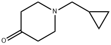 N-环丙基甲基-4-哌啶酮 结构式