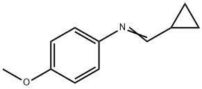 Benzenamine, N-(cyclopropylmethylene)-4-methoxy- (9CI) 结构式