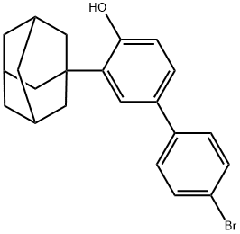 3-(金刚烷-1-基)-4'-溴 - [1,1'-联苯] -4-醇 结构式