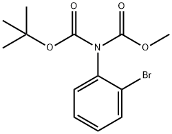 Imidodicarbonic acid, (2-bromophenyl)-, 1,1-dimethylethyl methyl ester (9CI) 结构式