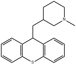 1-甲基-3-(9H-噻吨-9-甲基)哌啶 结构式