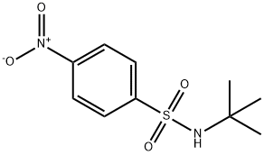 N-叔丁基-4-硝基苯磺酰胺 结构式