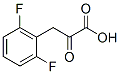 3-(2,6-二氟苯基)-2-氧代丙酸 结构式