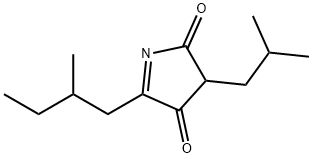 2H-Pyrrole-2,4(3H)-dione, 5-(2-methylbutyl)-3-(2-methylpropyl)- (9CI) 结构式