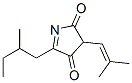 2H-Pyrrole-2,4(3H)-dione, 5-(2-methylbutyl)-3-(2-methyl-1-propenyl)- (9CI) 结构式