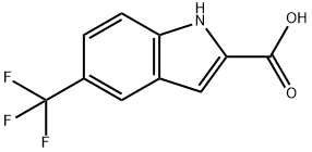 5-三氟甲基吲哚-2-甲酸 结构式