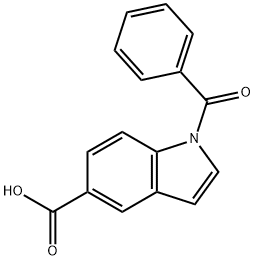 1-BENZOYL-1H-INDOLE-5-CARBOXYLIC ACID 结构式