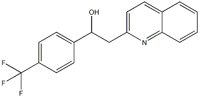 2-喹啉-2-基-1-(4-三氟甲基苯基)乙醇 结构式