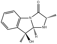 3H-Imidazo[1,2-a]indol-3-one, 1,2,9,9a-tetrahydro-9-hydroxy-2,9-dimethyl-, (2S,9S,9aR)- (9CI) 结构式