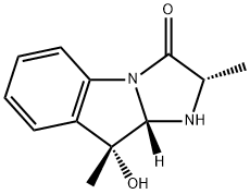 3H-Imidazo[1,2-a]indol-3-one, 1,2,9,9a-tetrahydro-9-hydroxy-2,9-dimethyl-, (2S,9R,9aS)- (9CI) 结构式