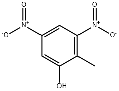 3,5-DINITRO-ORTHO-CRESOL 结构式