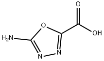 5-氨基-1,3,4-恶二唑-2-羧酸 结构式