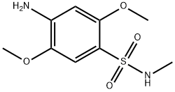 4-氨基-2,5-二甲氧基-N-甲基苯磺酰胺 结构式