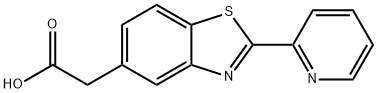 2-(2-pyridin-2-ylbenzothiazol-5-yl)acetic acid 结构式