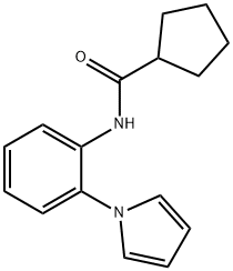 Cyclopentanecarboxamide, N-[2-(1H-pyrrol-1-yl)phenyl]- (9CI) 结构式