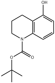 N-BOC-5-羟基-1,2,3,4-四氢异喹啉 结构式