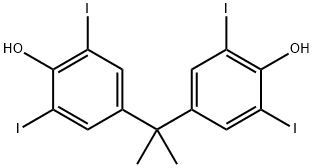 2,2-BIS(4-HYDROXY-3,5-DIIODOPHENYL)PROPANE 结构式