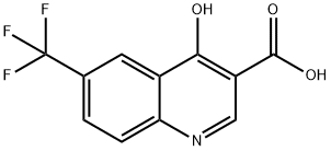 4-羟基-6-三氟甲基-3-喹啉甲酸 结构式