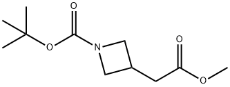 1-[(1,1-二甲基乙氧基)羰基]-3-氮杂啶乙酸甲酯 结构式