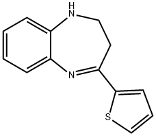 4-(2-THIENYL)-2,3-DIHYDRO-1H-1,5-BENZODIAZEPINE 结构式