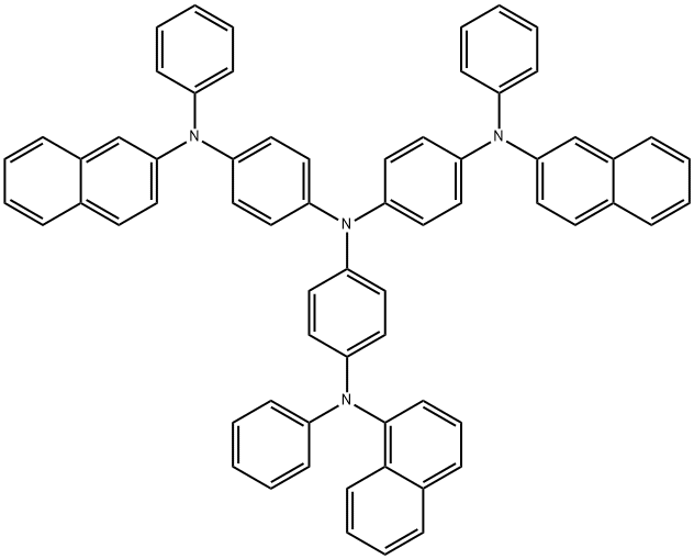 (4-((1-萘基)苯氨基)苯基)三胺 结构式