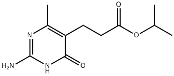 3-(2-氨基-6-甲基-4-氧代-1,4-二氢嘧啶-5-基)丙酸异丙酯 结构式